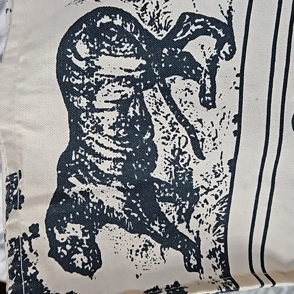 CHRISTIAN DIOR Canvas Tote DIORIVIERA Navy on Cream Canvas - Picture 9 of 13